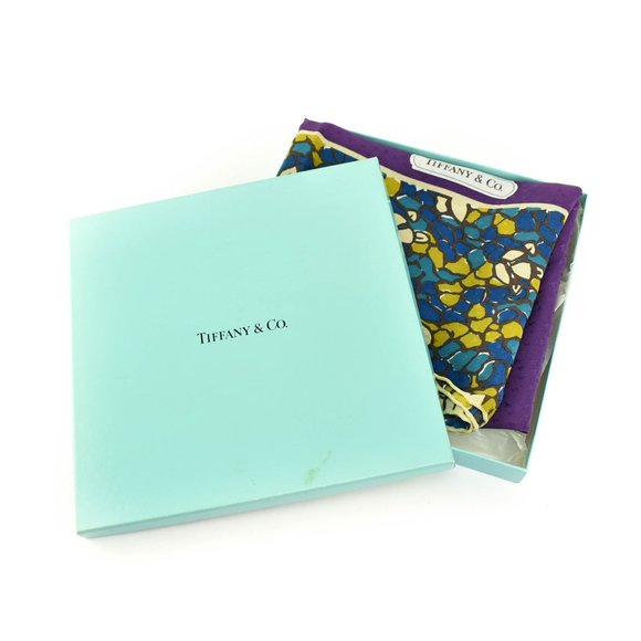 TIFFANY & Co: Multicolor, 100% Silk Scarf (rg) - Picture 2 of 5